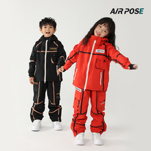 AIRPOSE New Children's Ski Suit Waterproof and Warm Single Board Double Board Boys and Girls' Ski Suit