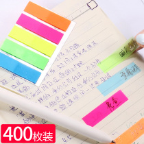 Creative fluorescent classification index sticker Creative stationery indicator label index sticker PVC paper classification sticker index sticker