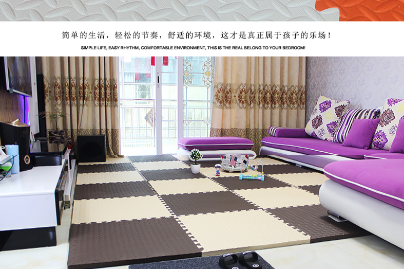 Cao đẳng ký túc xá bọt sàn mat trẻ em bò mat câu đố phòng ngủ gạch mosaic tatami 60 sàn dày