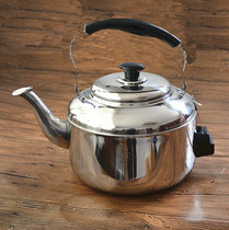  Steel beauty thickened B type whistling stainless steel burning kettle open kettle oversize 10L gas induction cookout universal