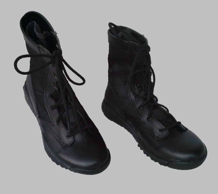 Bottes militaires en cuir - respirant - Ref 1401644 Image 14