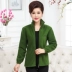 Đặc biệt hàng ngày các bà mẹ trung niên và già cộng với áo khoác nhung cho người già mùa thu lông cừu lông cừu kích thước lớn thể thao và giải trí áo kiểu tuổi 60 Quần áo của mẹ