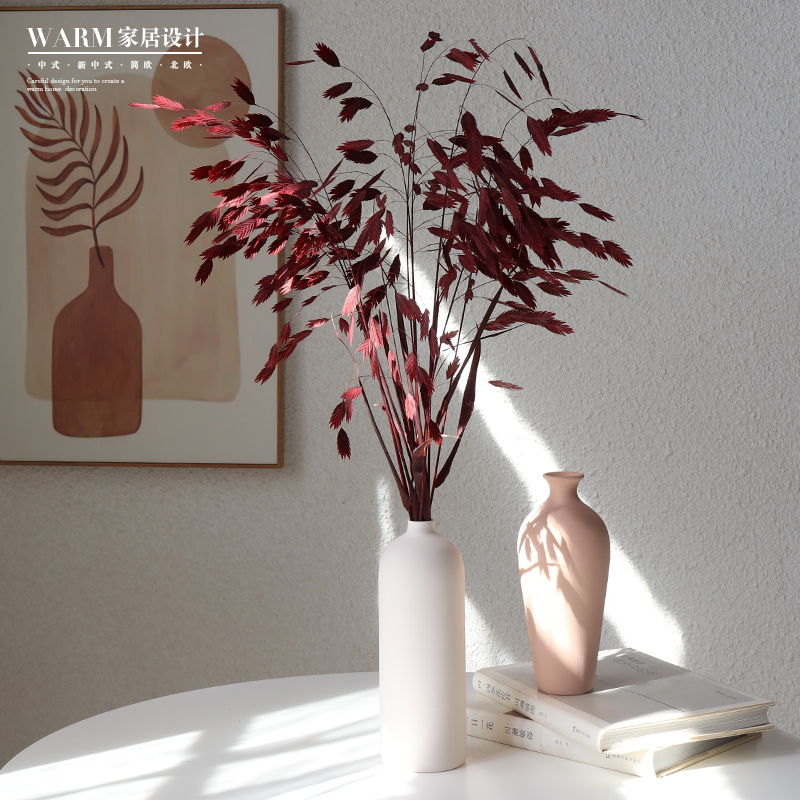 Dried Flowers Bouquet Real Flowers Natural Advanced Sensation Ins Nordic Wind Living Room Furnishing Vases Evergreen Flowers Small Hopes Grass Decorations-Taobao