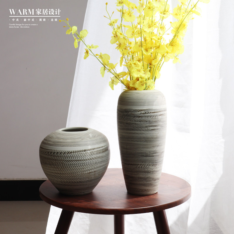 Jingdezhen small vase fitting plug in flower flower flower flower plug in flower home-style modern minimal plug-in lily