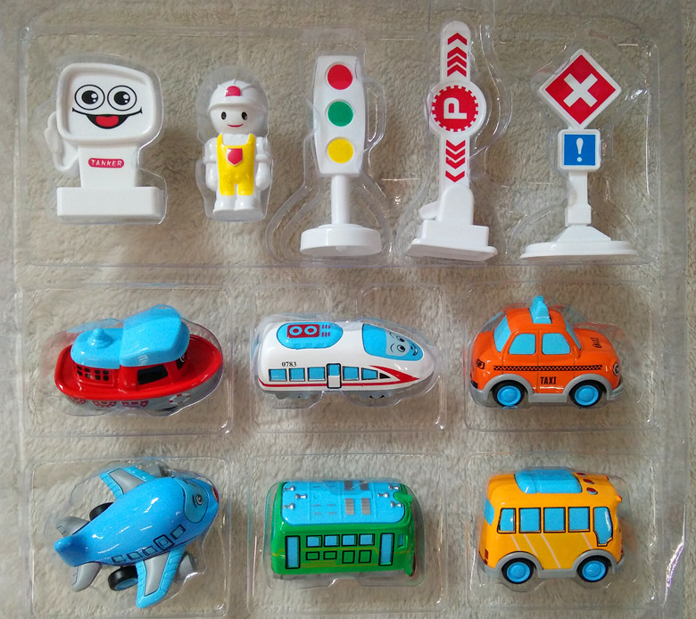 Children's Toy Car Alloy Car Color Lixin Model Back Force Car Public Car Plane Steamship Small Fire Car Boy Presents