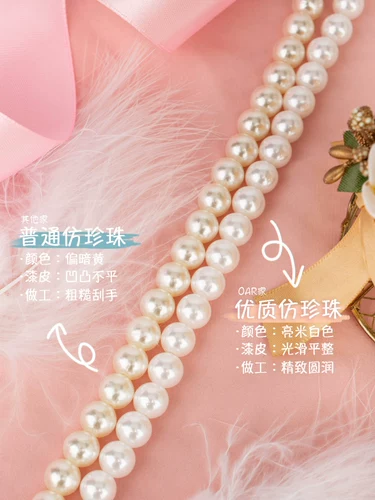 Абс белый имитация жемчужина.