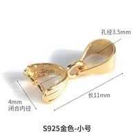 925 Shell Tattoo Silver Picks-Small-Gold