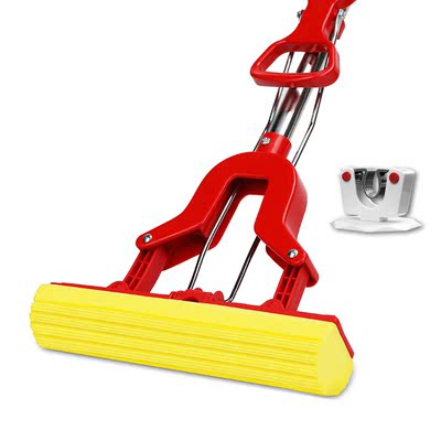 好媳妇家用海绵吸水拖把对折式免手洗一拖净挤水懒人地拖胶棉托把