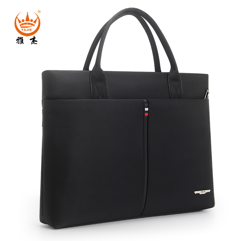 2021 young men's business briefcase horizontal handbag Oxford cloth water-repellent document bag conference information bag