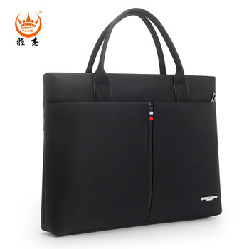 Wear-resistant and waterproof briefcase yajie horizontal style fashionable
