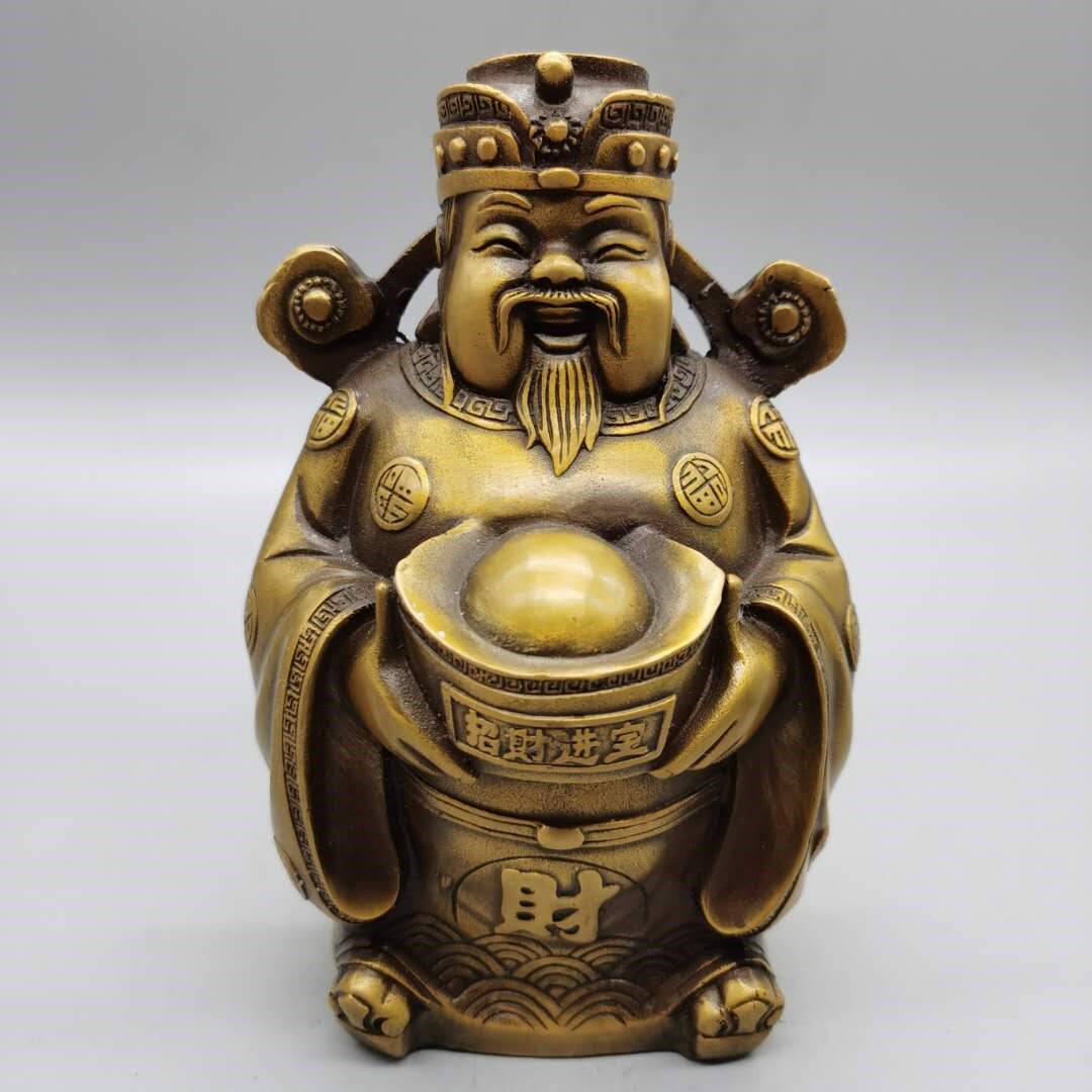 Pure copper Merchants treasure Treasure Chaeze of brass Wen Caiyuan Shenzyuan Shenzyuan Treasure House Office Swing Piece