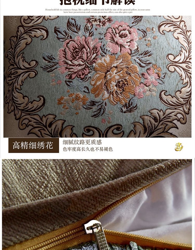 Mới chenille gối đệm bao gồm đơn giản cao cấp châu Âu sofa da khách sạn câu lạc bộ làm đẹp thẩm mỹ viện tựa lưng lớn gối chăn 2 trong 1