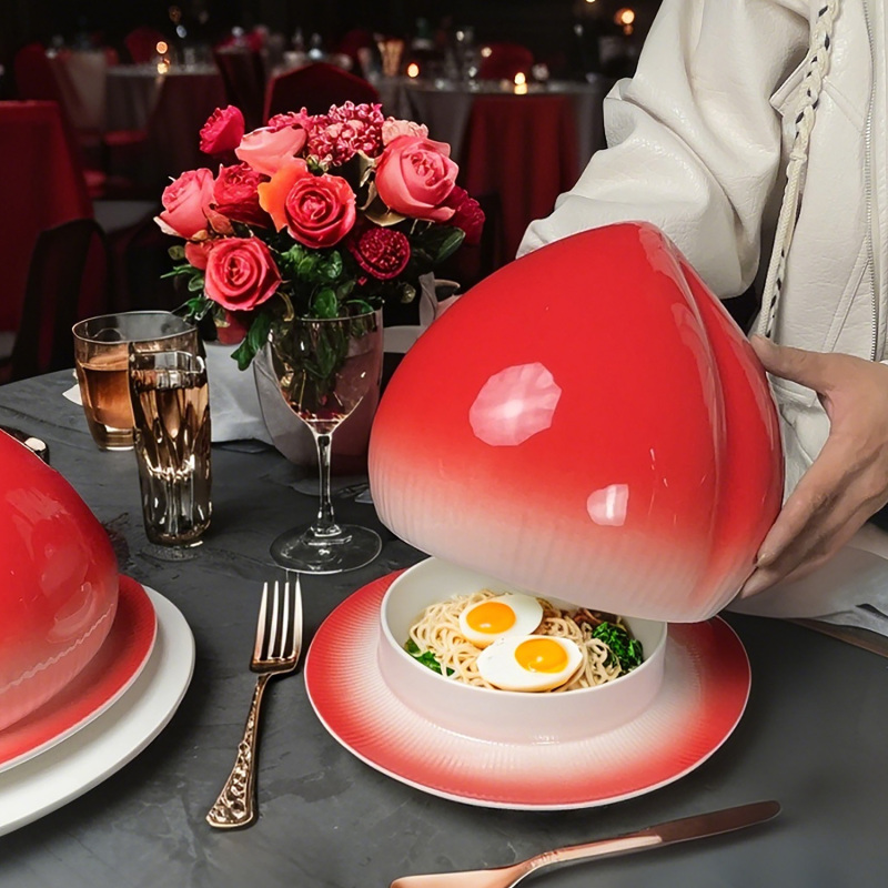 Creative Peach-Shaped Chinese-Style Birthday Banquet Ceramic Restaurant Large and Small Heart-Shaped Clubhouse Artistic Dishes Cold Dishes Longevity Noodles Tableware Creative Peach-Shaped Chinese-Style Birthday Banquet Ceramic Restaurant Large and Small Heart-Shaped Clubhouse Artistic Dishes Cold Dishes Longevity Noodles Tableware