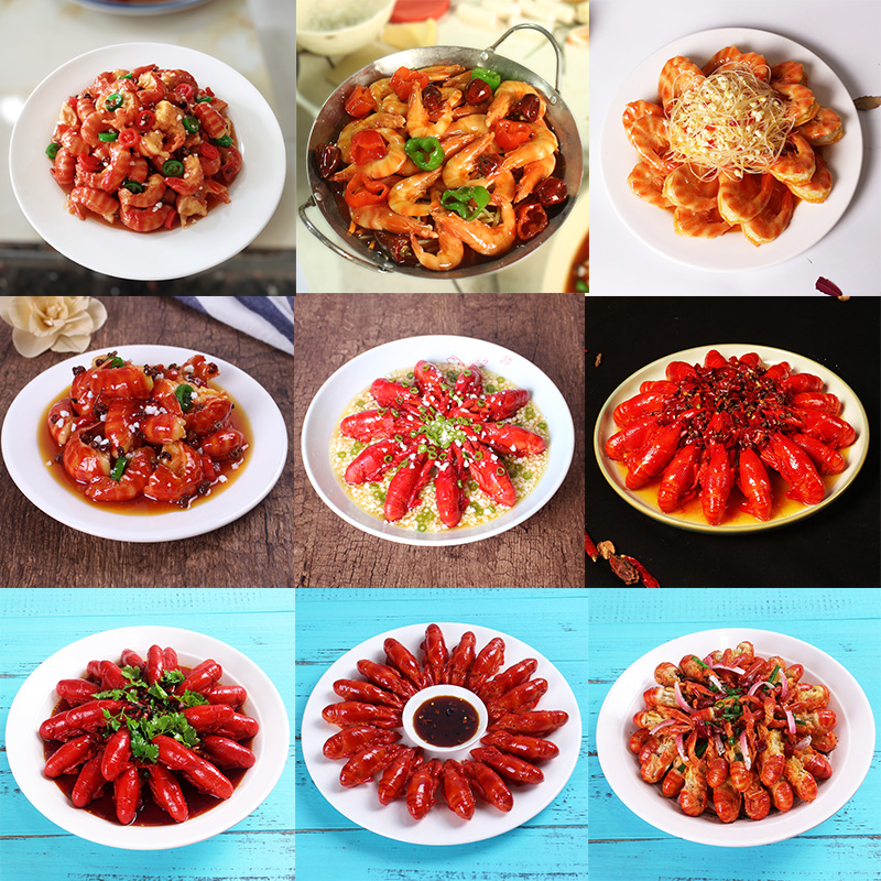 Simulation Food Seafood Fake Vegetable Fish Head Small Lobster Props Rice Sample Museum Simulation Night Market Sautlet model