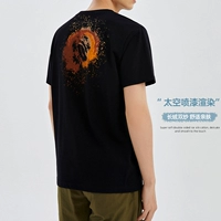 K Сестрае Бутик мужской космический пространство короткий T 250G Long Velvet Double Make Lake Round Shea Mady's Men's Men's Men's Top