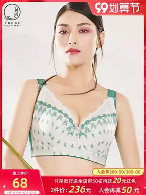 Moonlight 99 pre-sale large size soft steel ring bra full cup anti-sagging thin collection fat mm underwear big chest small