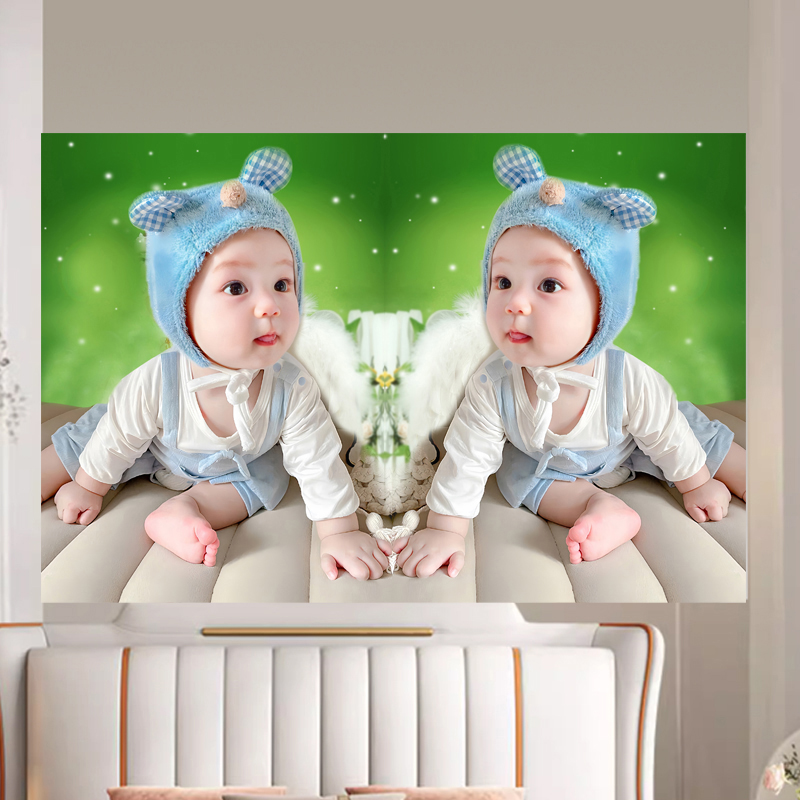 Cute Baby Poster Beautiful Doll Pictures Wedding Room Bedside Pregnant Woman Birthed Baby Boy-Taobao Men-Taobao