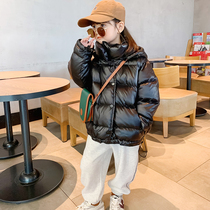 Childrens down jackets boys and girls anti-season Korean version of short thick children children children big children winter coats