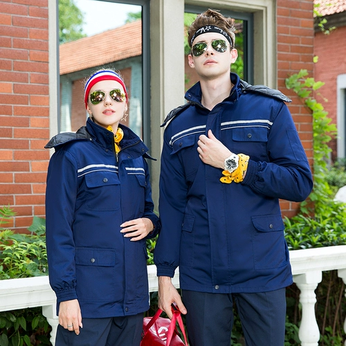 Зимний съемный удерживающий тепло пуховик для работы, увеличенная толщина, делается под заказ