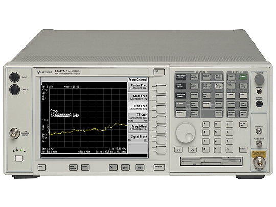 Sale of the PSA series spectrum analyzer Agilent E4447A can rent a professional acquisition assessment