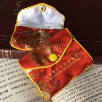 Rose rosary beaded with satin cloth zipper rosary bag Candida bag