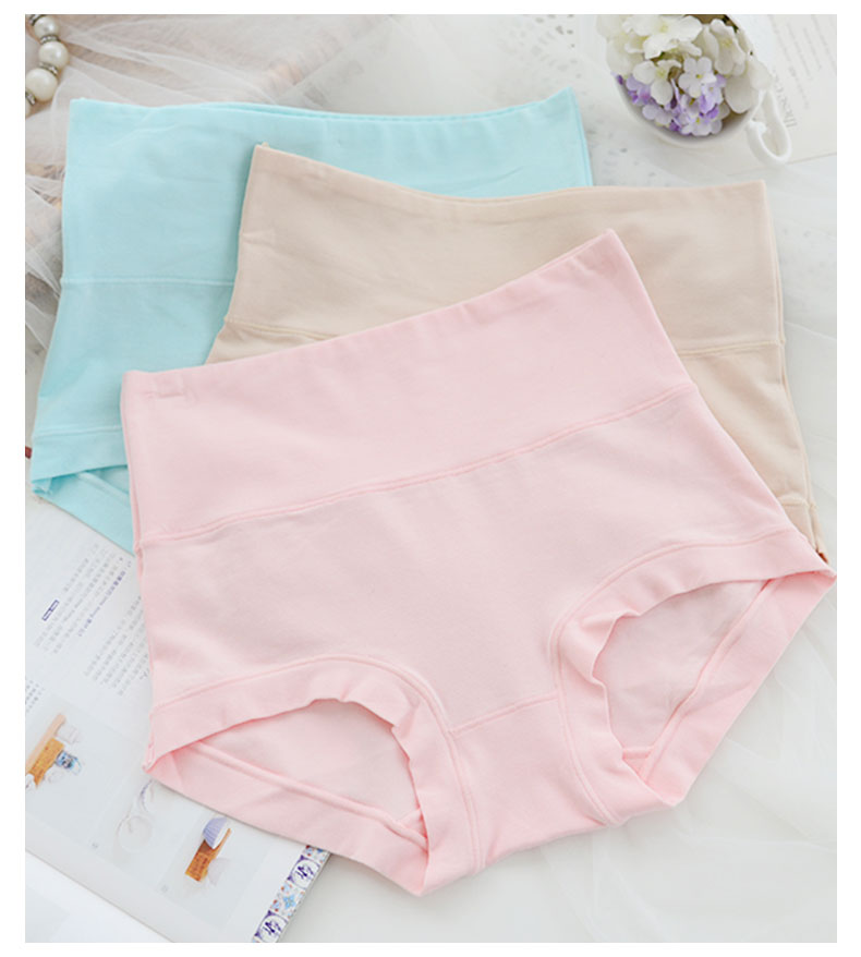 3 tải cao eo đồ lót cotton phụ nữ tóm tắt cotton không có dấu vết bụng đồ lót kích thước lớn eo tóm tắt tam giác đồ lót nam