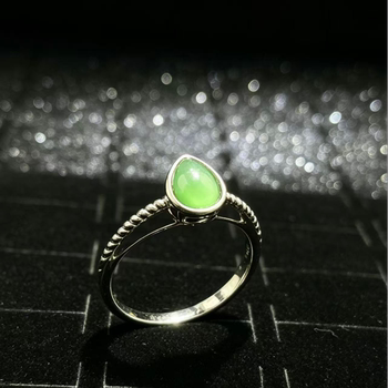 Natural grade a jadeite ring