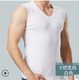 Summer pure cotton sweetheart neckline men's tight-fitting elastic cotton bodybuilding V-neck short-sleeved men's Fitness sweat sweat base