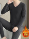 Woodpecker Thermal Underwear Set Men's German Velvet Seamless Bottoming Shirt Autumn and Winter Plus Velvet Thin Heated Autumn Clothes and Autumn Pants