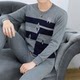 Woodpecker Thermal Underwear Men's Pure Cotton Autumn Clothes and Autumn Pants Set Autumn and Winter Middle-aged Thin Cotton Bottoming Cotton Sweater