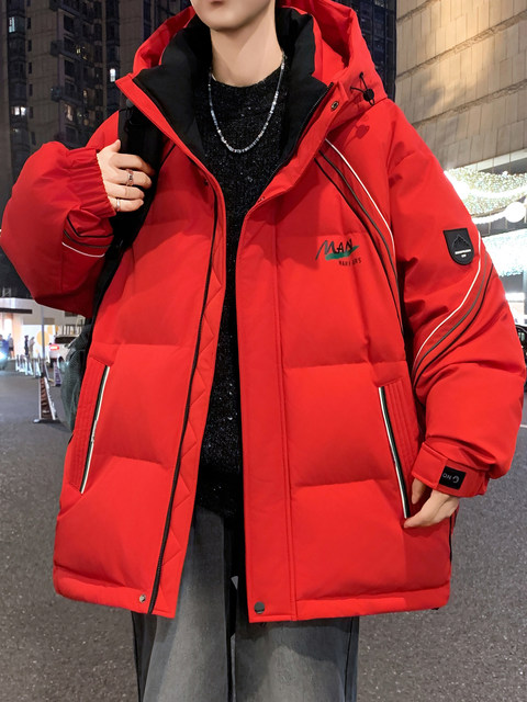 Woodpecker Fashionable Warmth Versatile Coldproof Down Jacket Boys Winter New Teenagers Thickened White Duck Down Jacket
