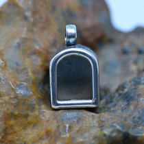 Nepalese sterling silver small window Gawu box