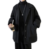 Цветное мужское демисезонное зимнее шерстяное пальто, трендовая удерживающая тепло куртка для отдыха, изысканный стиль, в корейском стиле