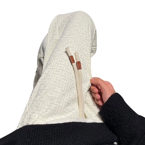 Трехмерные весенние штаны, белые джинсы с начесом, свободный прямой крой, оверсайз