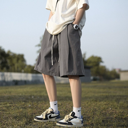 Летние тонкие цветные шорты, японские трендовые пляжные штаны, свободный крой