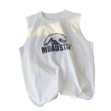 Tide, трендовый жилет, спортивная летняя баскетбольная футболка для спортзала без рукавов для влюбленных, оверсайз