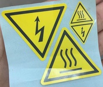 High temperature warning signs warning signs marking stickers warning stickers electric device label stickers