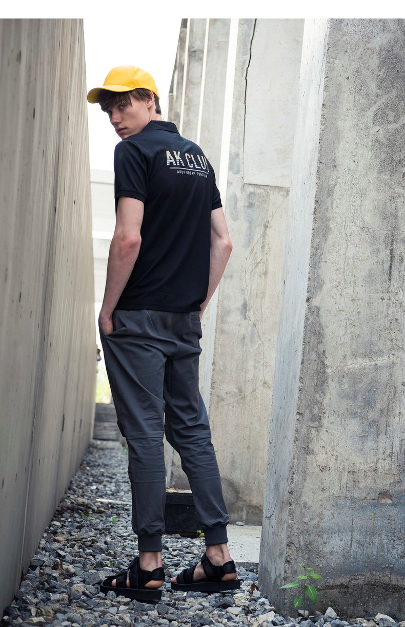 AK Nam Đô Thị của Đại Lý Ngắn Tay Áo Thể Thao T-Shirt Ve Áo Kinh Doanh Polo Áo Sơ Mi Nam của Nam Giới Trở Lại In Ngắn Tay Áo áo thun polo