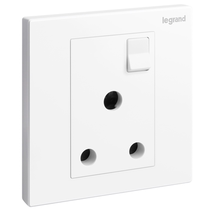 Legrand 15A large three round hole socket large three eyes large three hole with switch