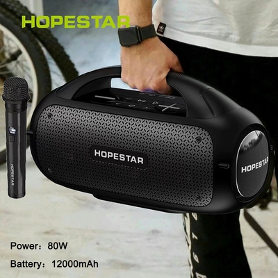 Колонки, портативный водонепроницаемый микрофон, высокая мощность, bluetooth, 80W