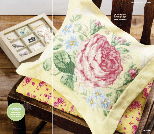 Cross embroidered electronic drawings Replored documents Cross Stitch Gold 121 Pillow-Peony