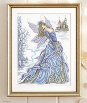 Cross Stitch Electronic Drawing Redraw File Cross Stitch Gold 124 Character-Winter Goddess