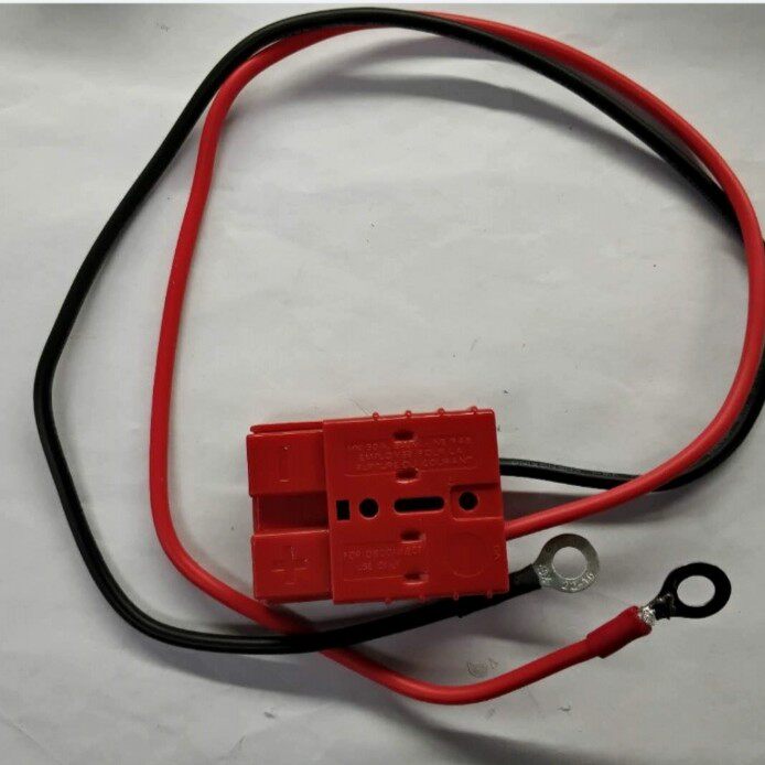 Battery charging connection plug Anderson 50A600V with 50 cm wire red grey washing machine charging head