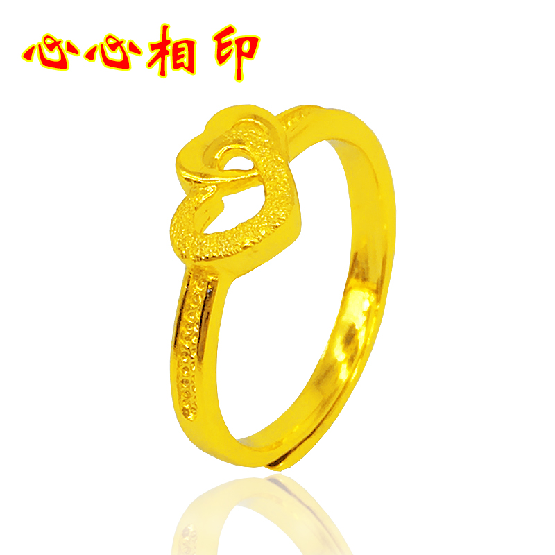 Nhẫn vàng nam Việt Nam Vàng 24K nữ trang sức chính hãng 999 Vàng nguyên chất mạ vàng nữ giả nhẫn vàng không phai nhẫn đẹp