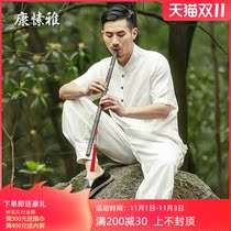 Kang Yaya professional yoga clothing cotton linen Chinese style yoga clothing male meditation clothing beginners loose meditation suit suit