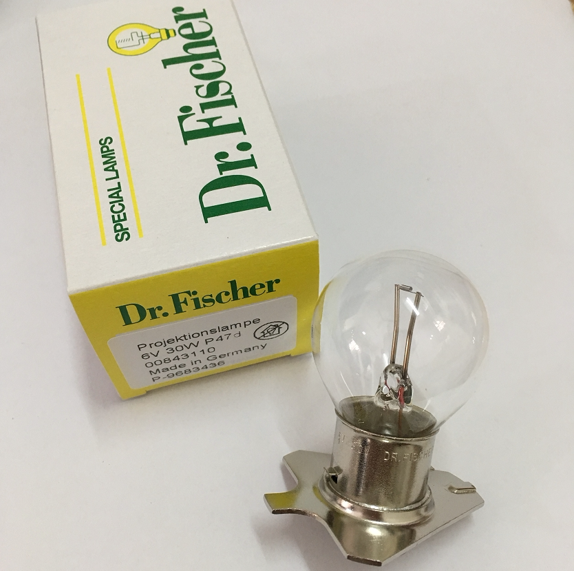 Dr Fischer ZEISS MOSS OPMI OP bulb 390158 6V30W P47D Germany