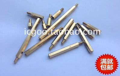 M3 copper hexagonal pillar spacers copper pillars 5 6 10 15 20 25 30 40 50 6 thread