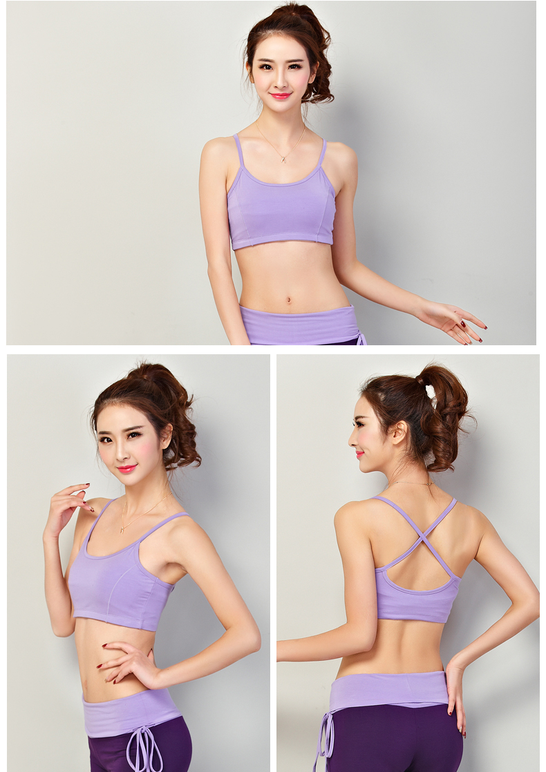 Chia Yoga quần áo phụ nữ phù hợp với mùa xuân và mùa hè mới yoga quần áo thể thao yếm trong thảm yoga