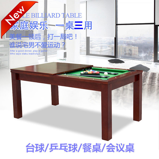 Multifunctional Indoor Standard Adult American Black Small Children's Billiard Table Home Dining Table Table Tennis Table