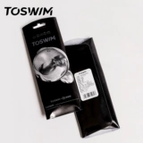 Шапочка для плавания TOSWIM для мужчин и женщин, не растягивается, длинные волосы, повышенная водонепроницаемость, профессиональная большая окружность головы, силиконовая шапочка для защиты ушей